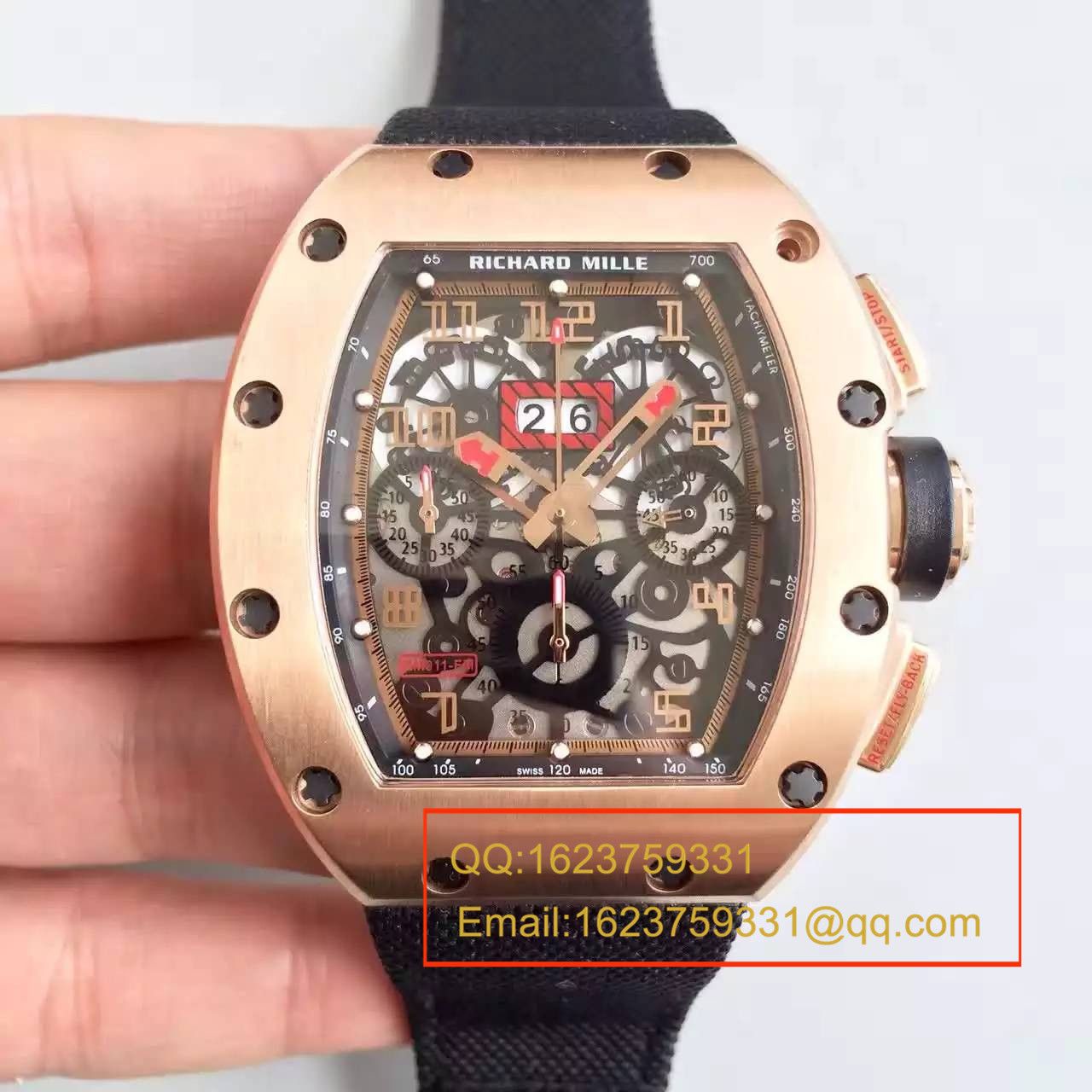 【RM一比一超A精仿手表】理查德.米勒男士系列RM 011 FLYBACK CHRONOGRAPH腕表 / RM 011 FLYBACK