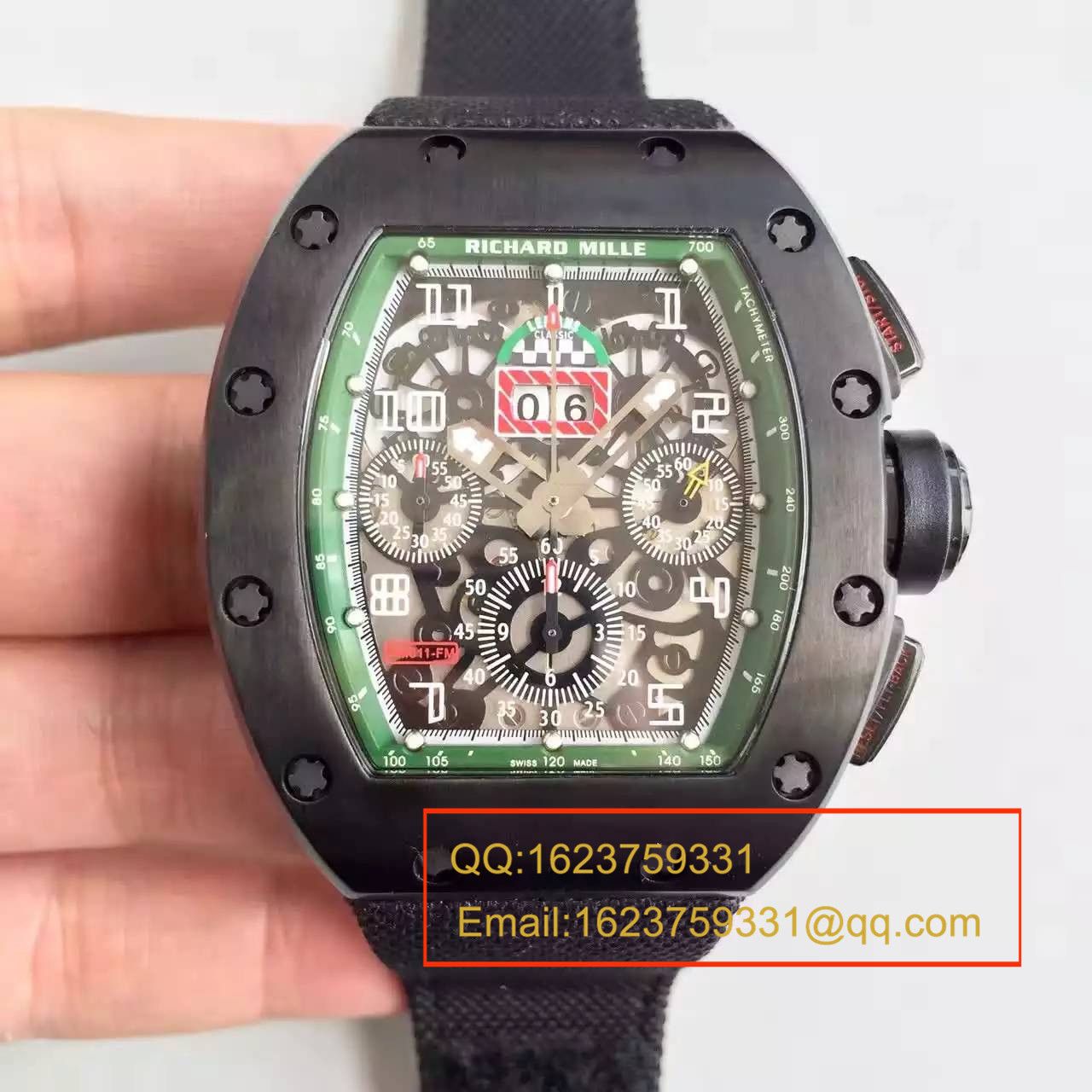 【RM一比一超A精仿手表】理查德.米勒男士系列RM 011 FLYBACK CHRONOGRAPH腕表 