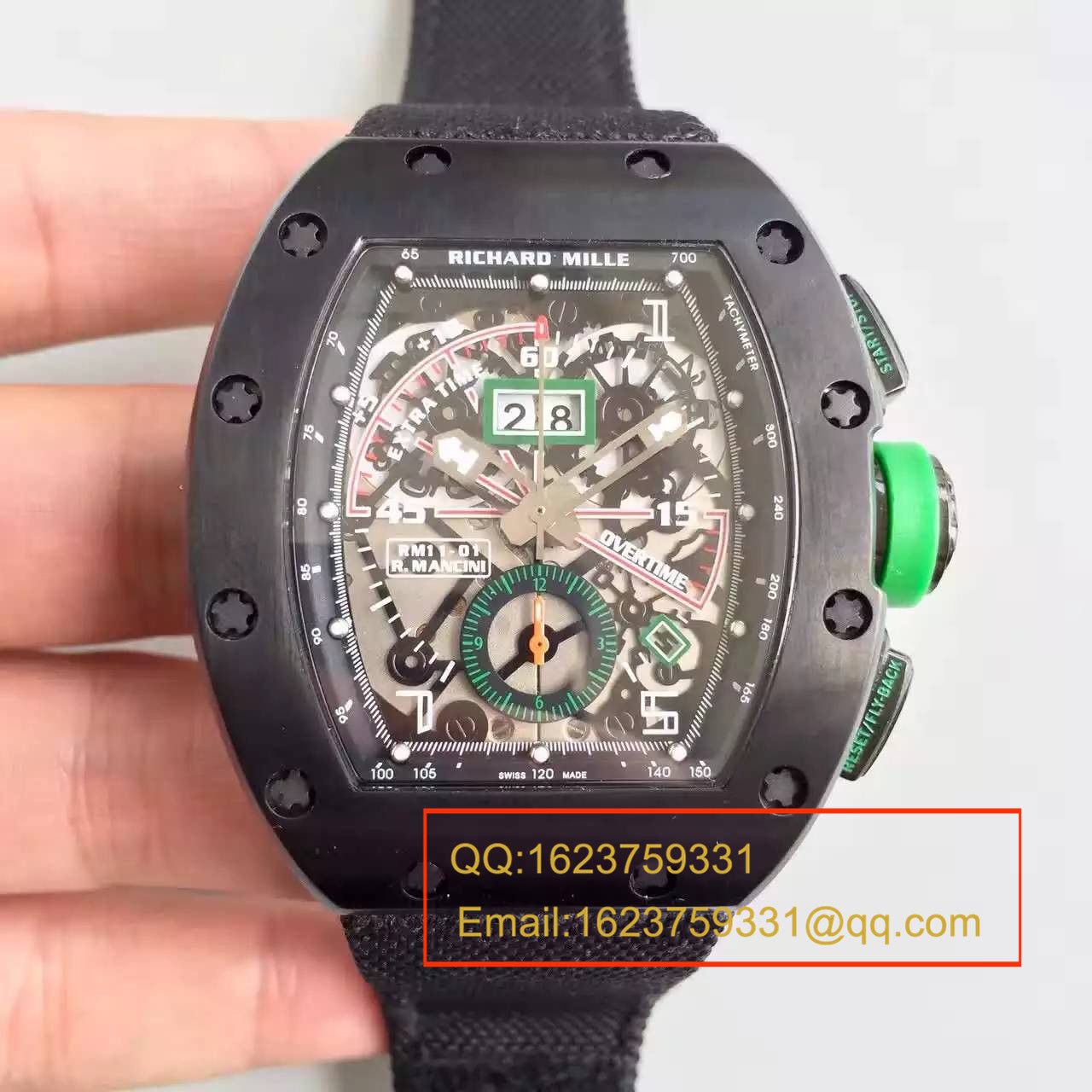 【RM一比一超A精仿手表】理查德.米勒男士系列RM 011 FLYBACK CHRONOGRAPH腕表 / RM 011 FLYBACK