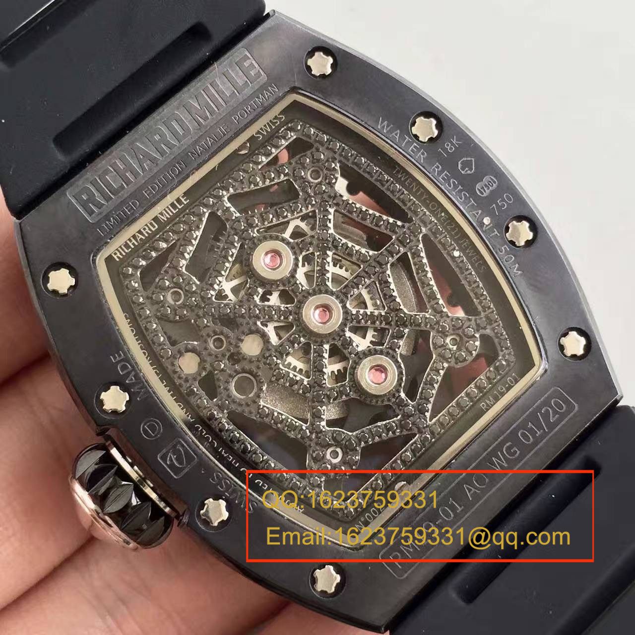 【KV一比一超A精仿手表】理查德·米勒 女士系列RM 19-01 TOURBILLON NATALIE PORTMAN腕表 / RM 19-01