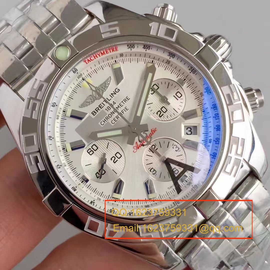 【JF厂1:1超A复刻手表】百年灵机械计时系列AB011012/G684(Barenia精钢表带)腕表 