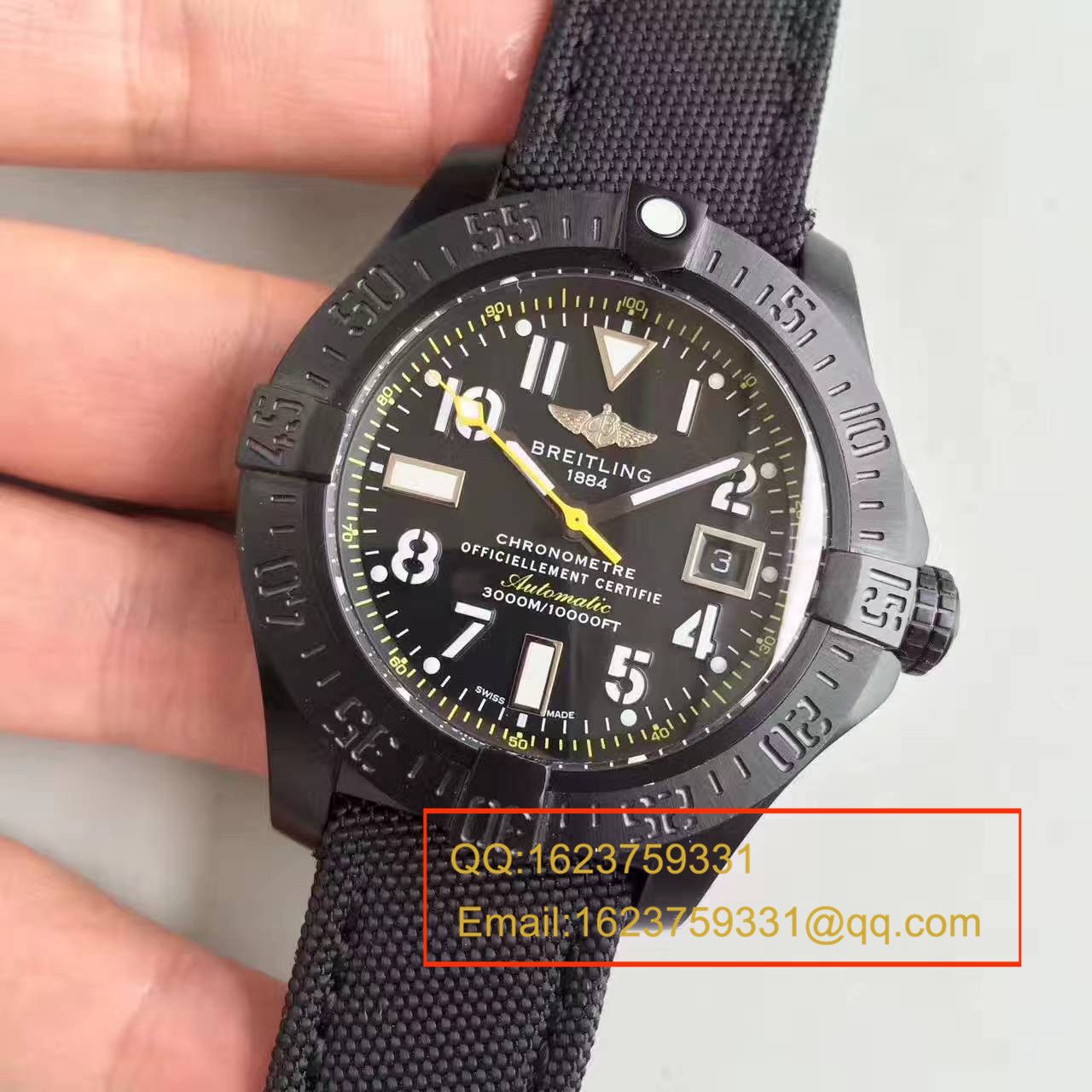 【BL一比一超A精仿手表】百年灵黄针限量版breitling avenger seawoif II 香港限量版 / BL069