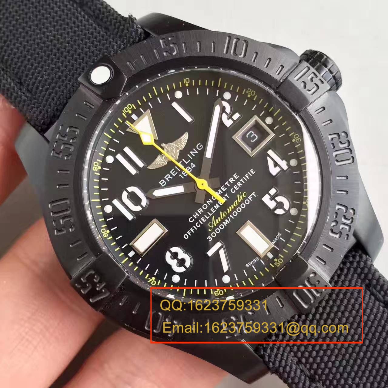 【BL一比一超A精仿手表】百年灵黄针限量版breitling avenger seawoif II 香港限量版 / BL069