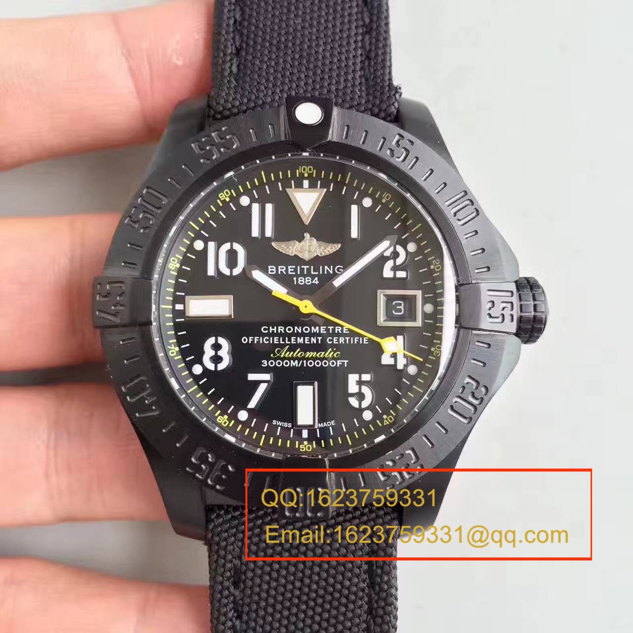 【BL一比一超A精仿手表】百年灵黄针限量版breitling avenger seawoif II 香港限量版 