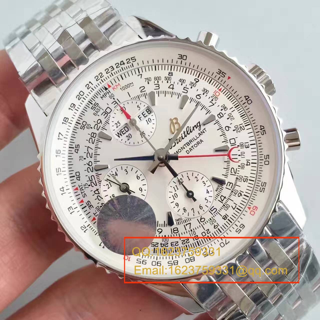 【JF一比一高仿手表】百年灵蒙柏朗计时系列A2133012-B571白盘腕表 / BL041