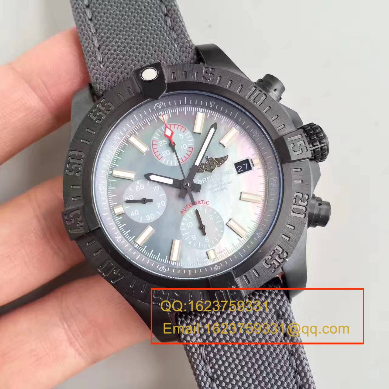 【GF1:1超A精仿手表】百年灵美军专用定制版复仇者Breitling USA military avenger II carbon fiber 