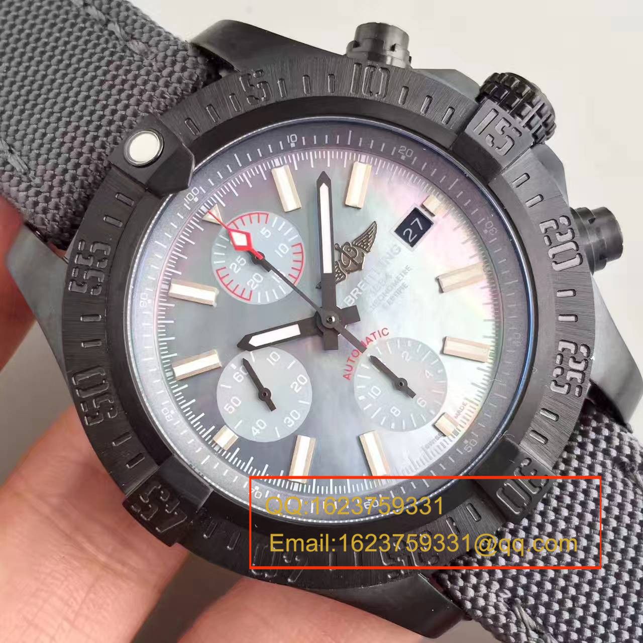 【GF1:1超A精仿手表】百年灵美军专用定制版复仇者Breitling USA military avenger II carbon fiber 