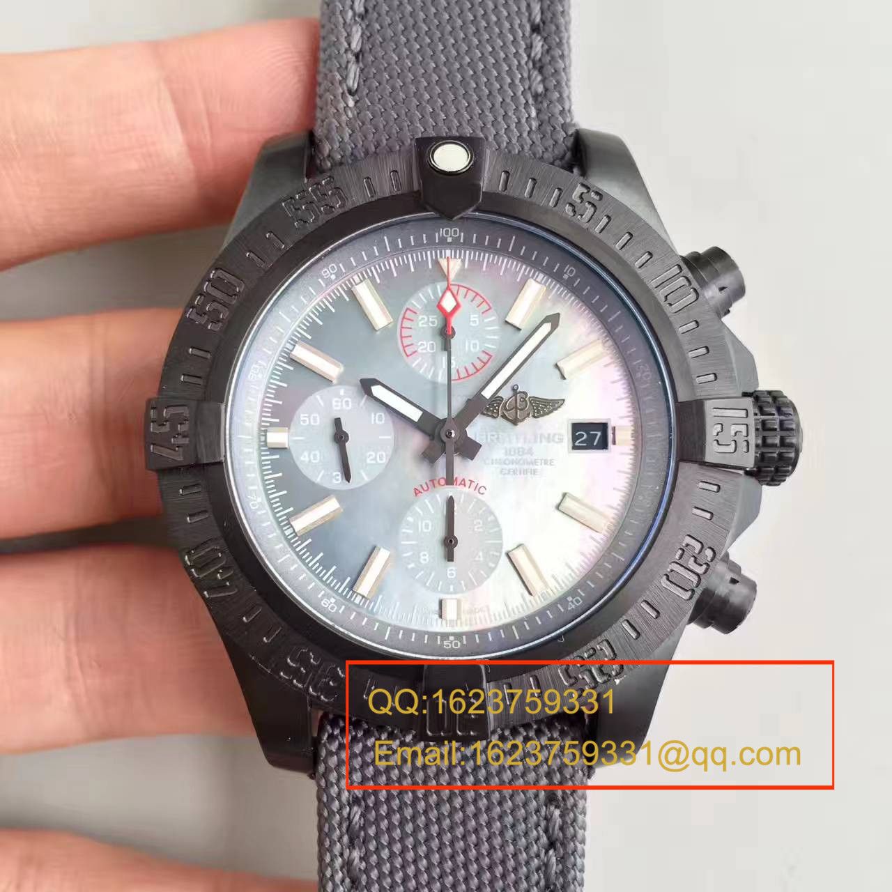 【GF1:1超A精仿手表】百年灵美军专用定制版复仇者Breitling USA military avenger II carbon fiber / BL012