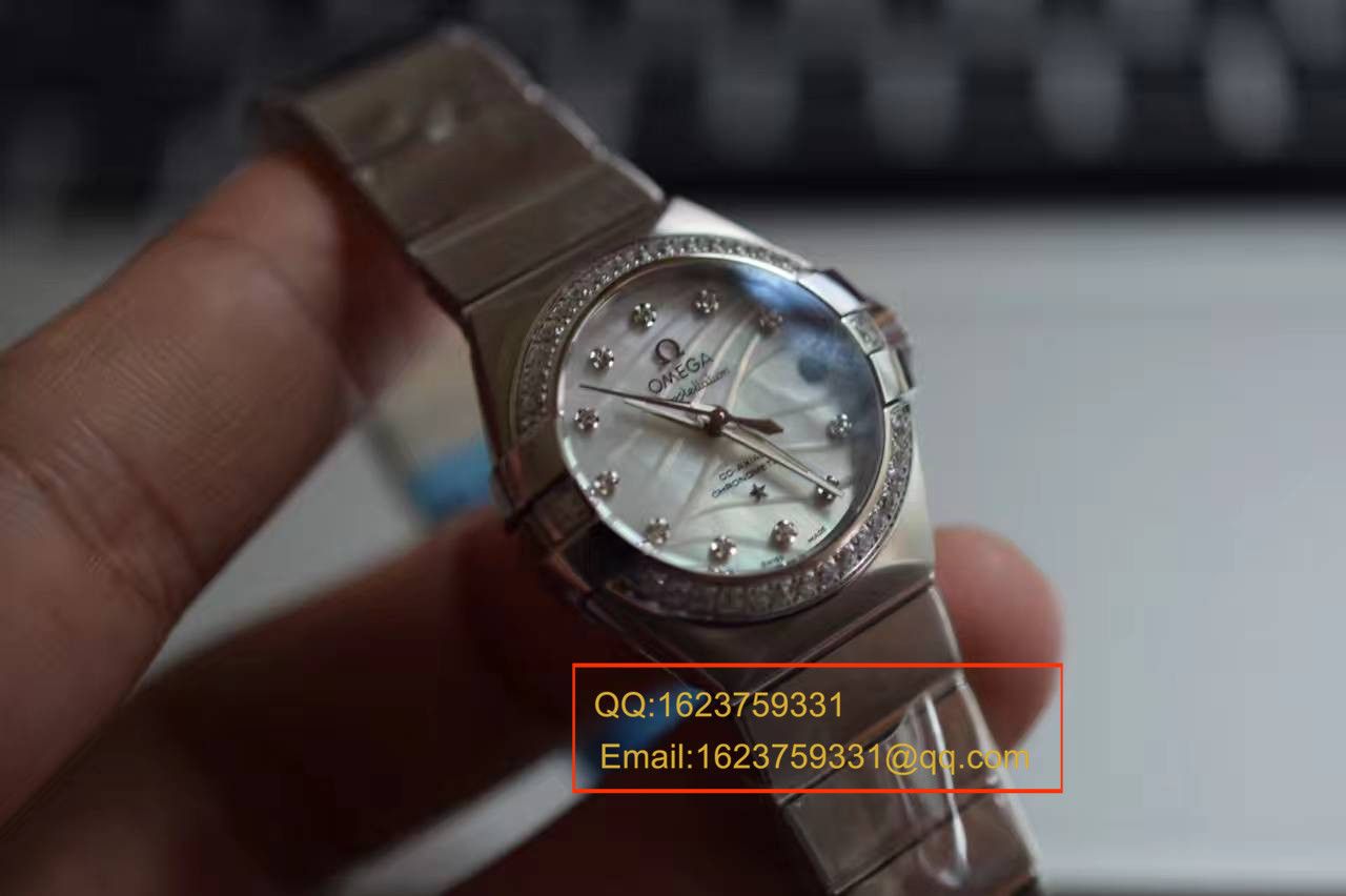 【V6厂一比一超A精仿手表】欧米茄星座轻羽系列123.15.27.20.55.001 女士机械手表 