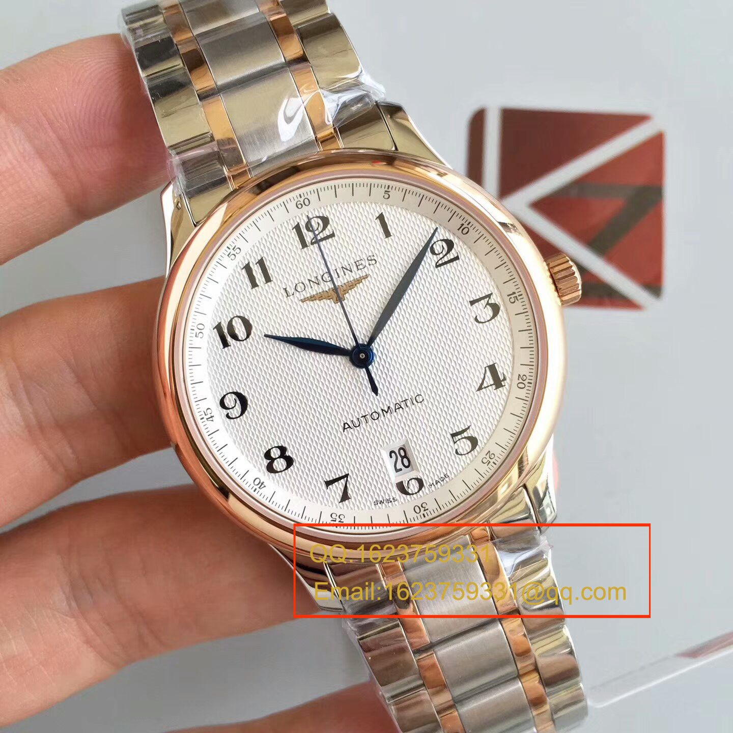 【KZ一比一顶级复刻手表】浪琴名匠系列L2.628.8.78.3间玫瑰金钢带版本腕表 / L097