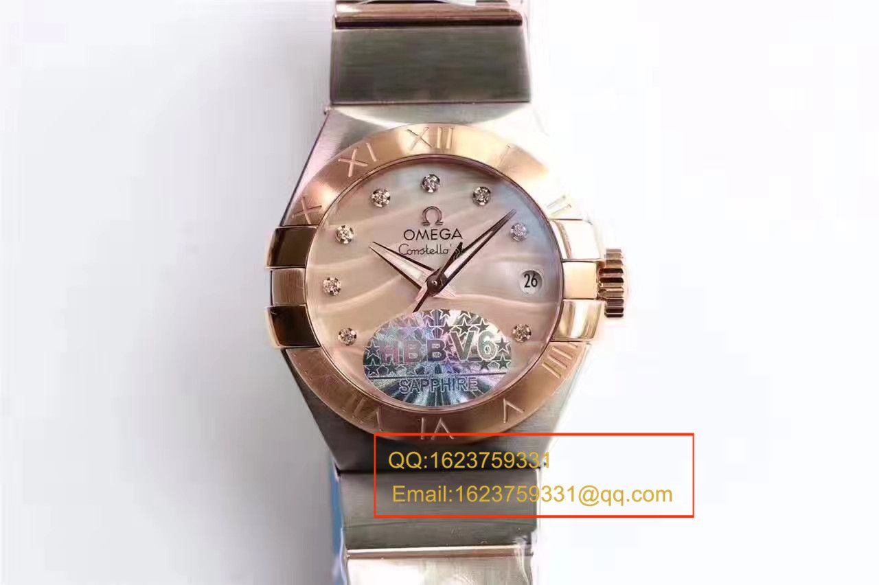 【HBBV6厂一比一超A复刻手表】欧米茄星座PLUMA轻羽系列123.20.27.60.57.002女士机械腕表 