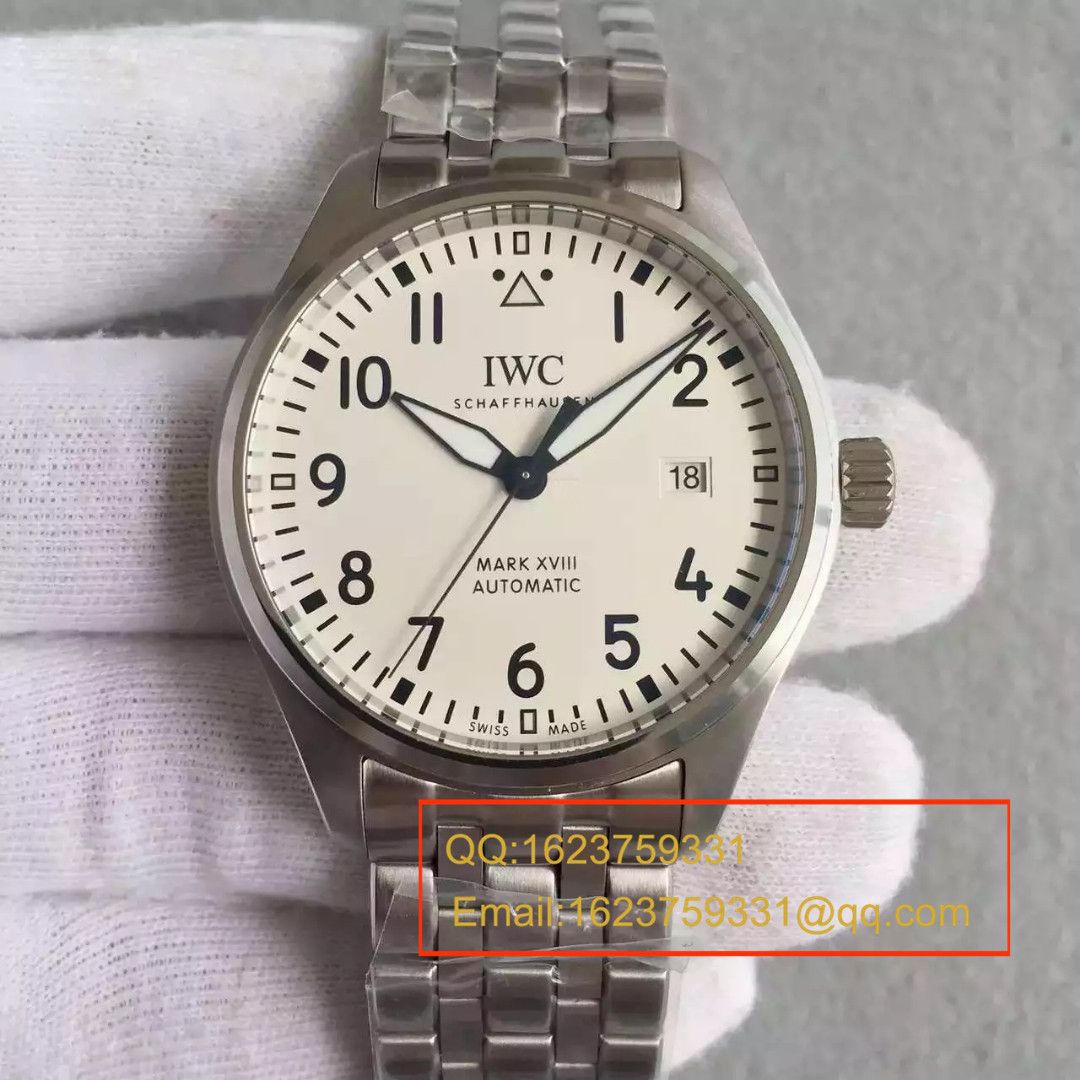 【MK1:1复刻手表】万国飞行员马克十八飞行员腕表系列IW327002腕表《精钢表带款》 
