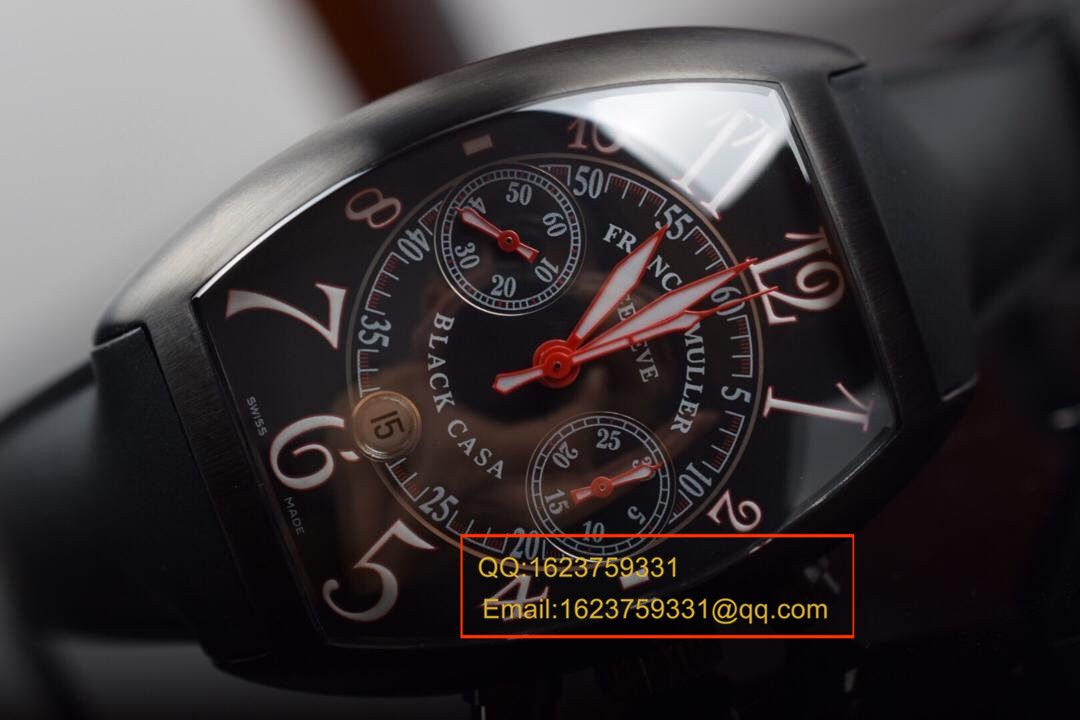 【V6厂超A精仿手表】法穆兰CASABLANCA系列8885 C CC DT NR 红色时标腕表 