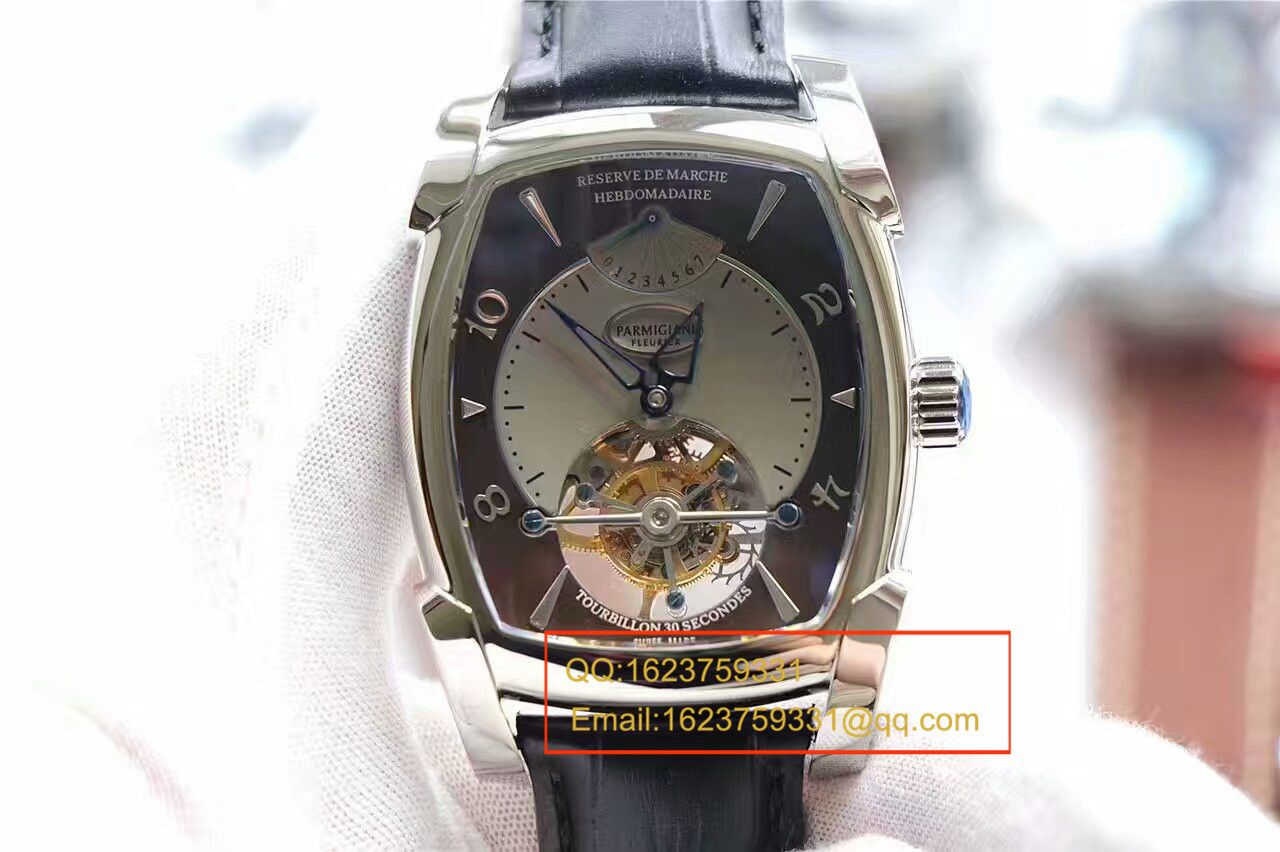【视频评测BM1:1精高仿手表】帕玛强尼TOURBILLON系列PF011255.01陀飞轮腕表 / PM014