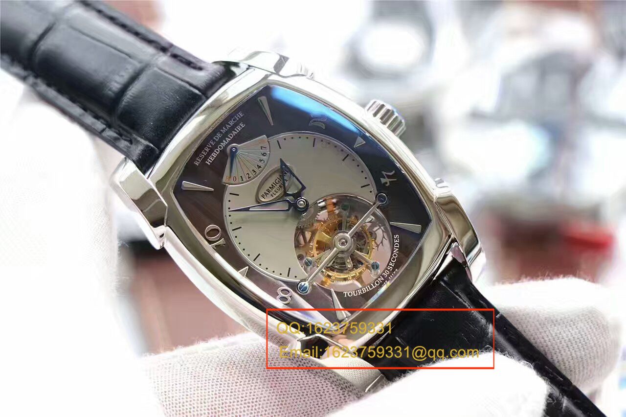 【视频评测BM1:1精仿手表】帕玛强尼TOURBILLON系列PF011255.01陀飞轮腕表 / PM014