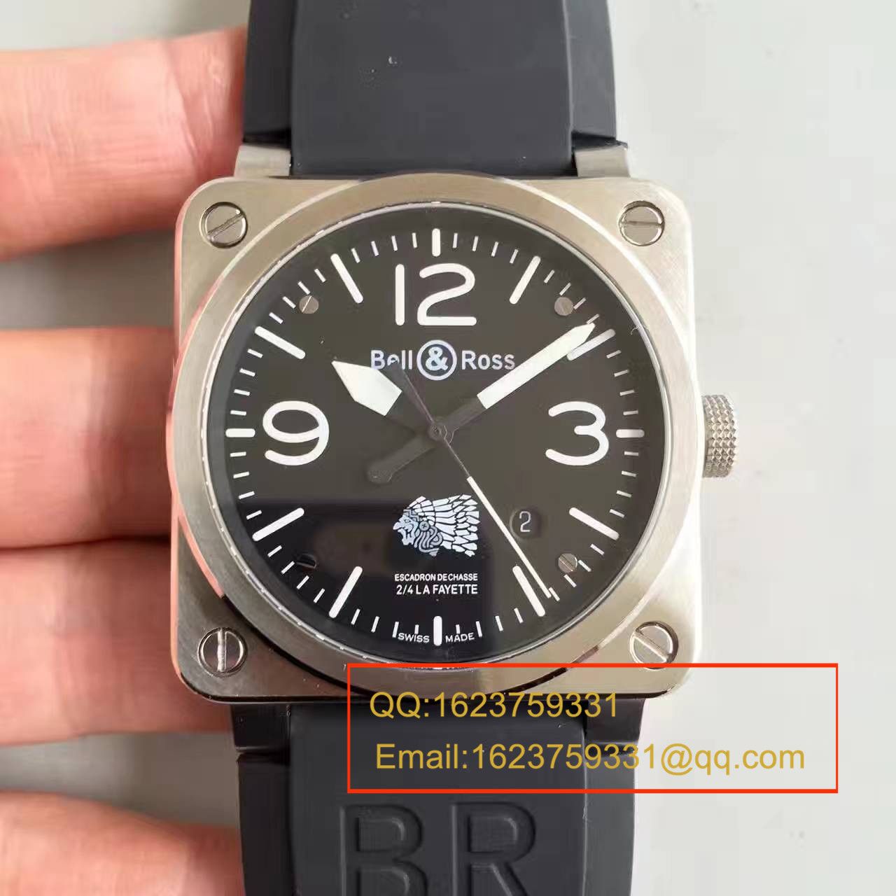 【BR一比一精仿手表】柏莱仕美军指定军表品牌印地安人头像 专属特别版腕表 BR03-92 / BLS013