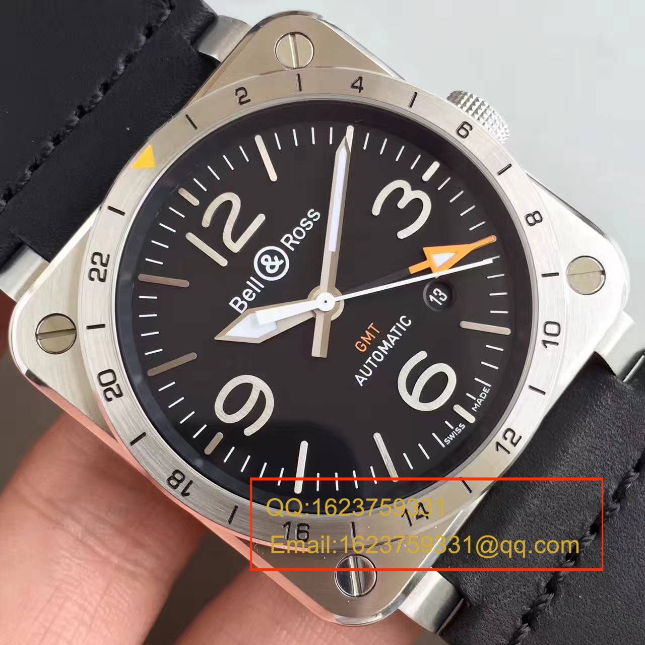 【BR厂一比一超A高仿手表】柏莱士AVIATION系列BR 03-93 GMT腕表 / BLBA014