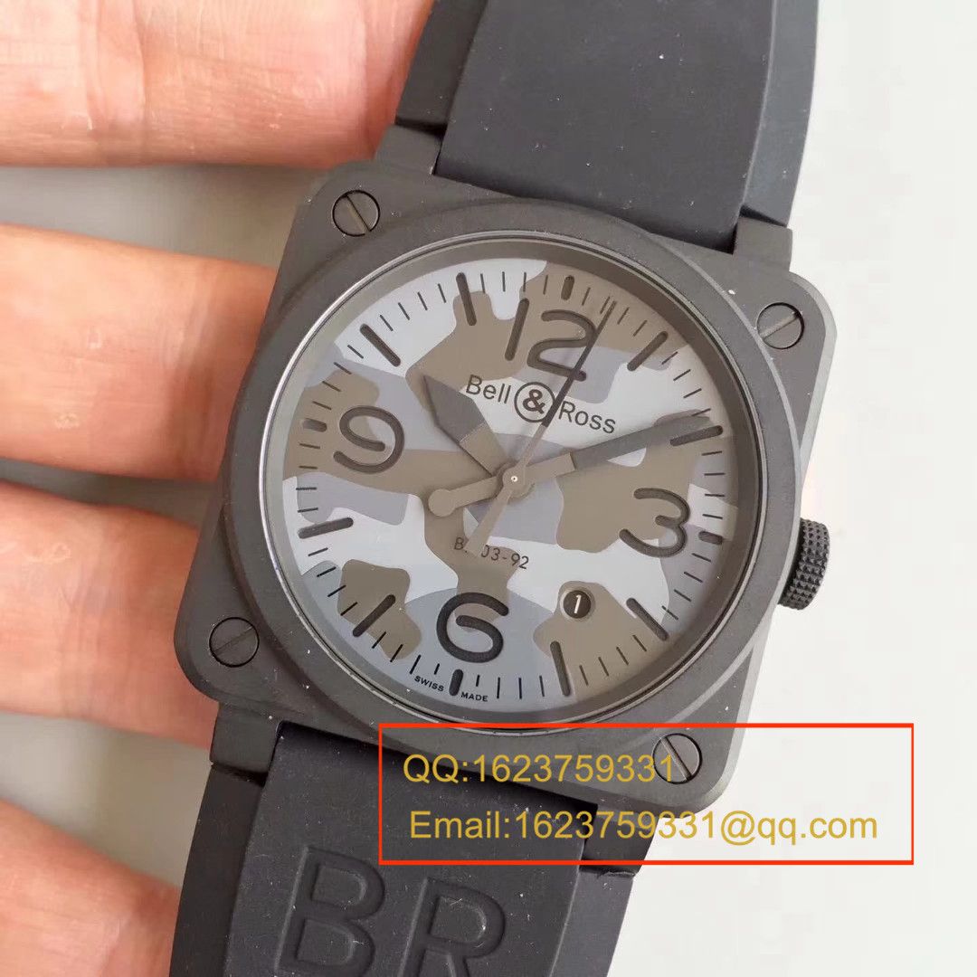【BR1:1顶级精仿手表】柏莱士AVIATION系列 BR 03-92 BLACK CAMO腕表 / BLS011