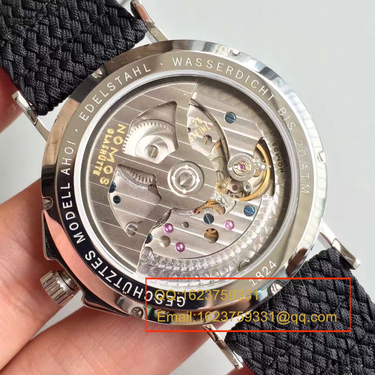 【OS厂一比一顶级复刻高仿手表】NOMOS（诺莫斯）Ahoi系列 550/551/552/553首款潜水表搭配尼龙带腕表 / NO001