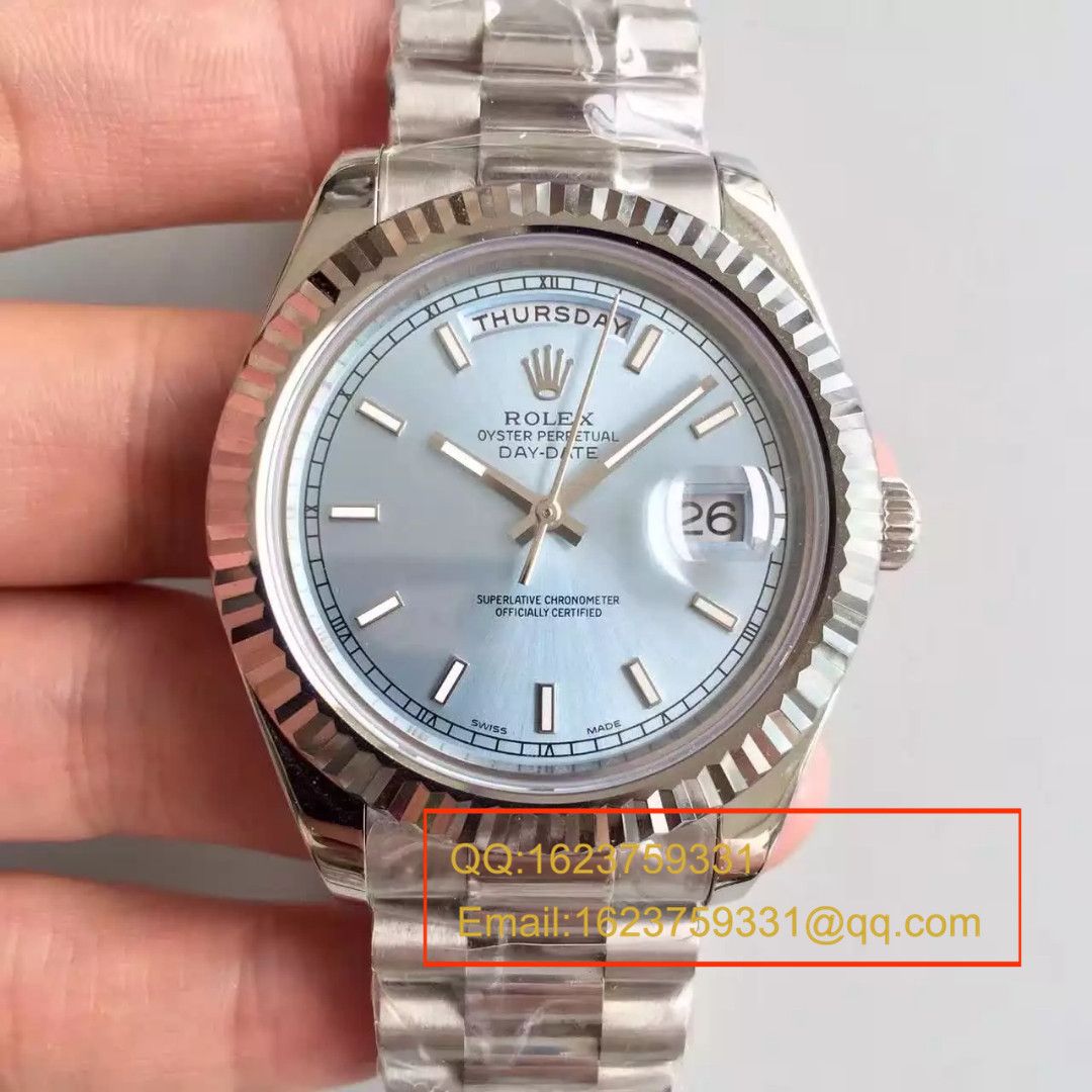 【N厂一比一顶级复刻手表】劳力士星期日历型系列228239-黑盘机械腕表 