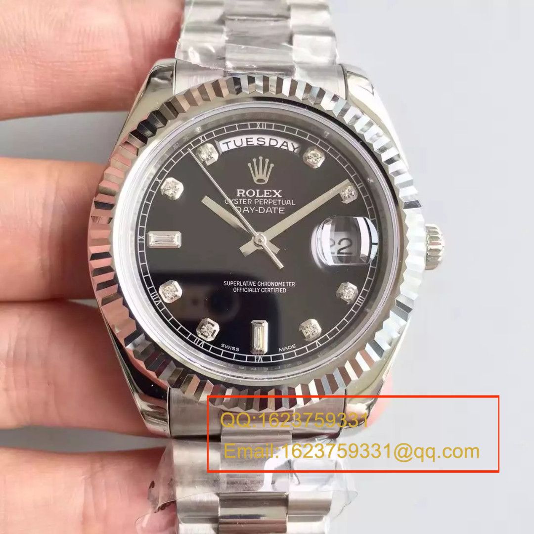 【N厂一比一顶级复刻手表】劳力士星期日历型系列228239-黑盘机械腕表 / RBE044
