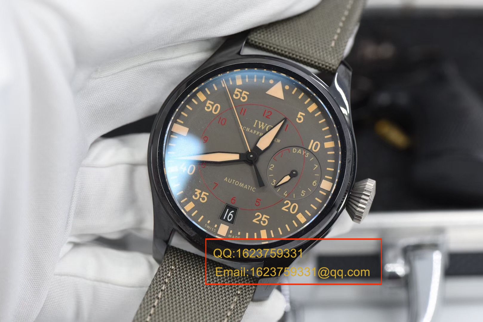 【视频评测ZF厂一比一超A高仿手表】万国飞行员系列 TOP GUN 海军空战部队MIRAMAR腕表IW501902 / WGBC308