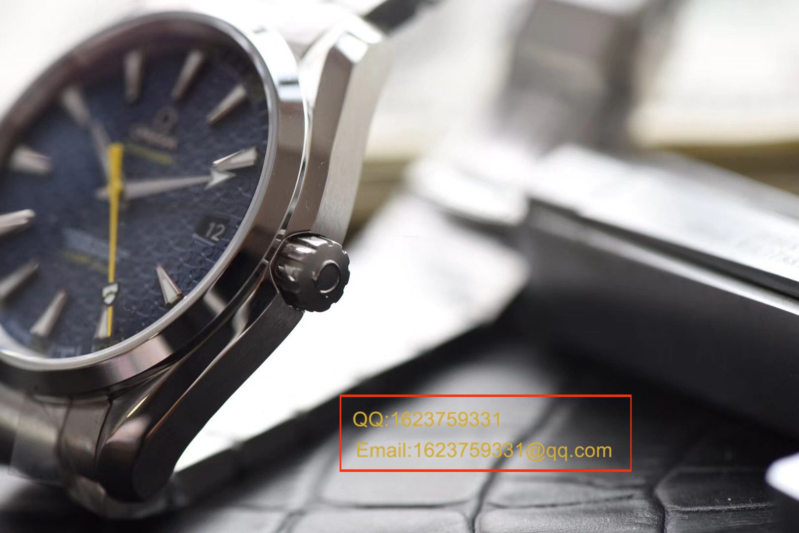 【KW一比一超A高仿手表】欧米茄海马系列 007詹姆斯邦德限量版 231.10.42.21.03.004机械腕表 