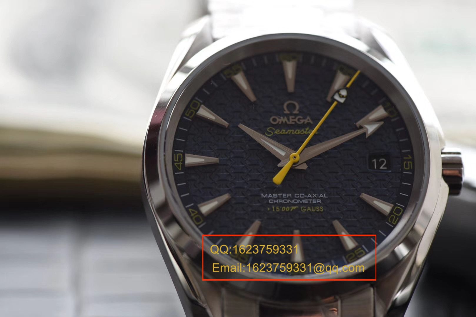 【KW一比一超A高仿手表】欧米茄海马系列 007詹姆斯邦德限量版 231.10.42.21.03.004机械腕表 