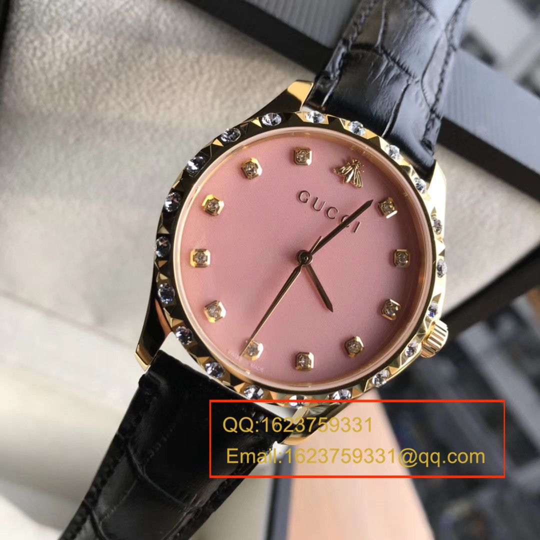 【香港原单 支持专柜验货】古驰LE MARCHÉ DES MERVEILLES系列YA126478小蜜蜂女士石英腕表 / GUCCI 07