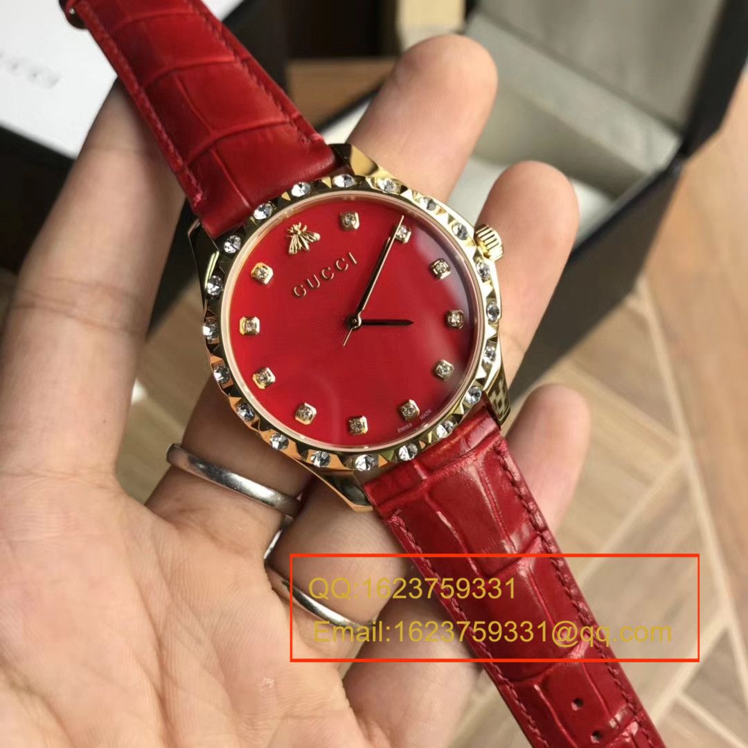 【香港原单 支持专柜验货】古驰LE MARCHÉ DES MERVEILLES系列YA126478小蜜蜂女士石英腕表 / GUCCI 07