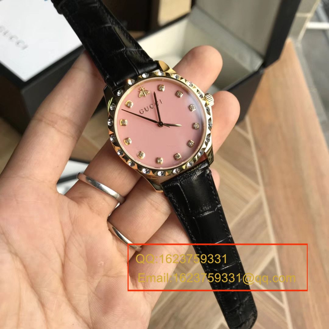 【香港原单 支持专柜验货】古驰LE MARCHÉ DES MERVEILLES系列YA126478小蜜蜂女士石英腕表 / GUCCI 07