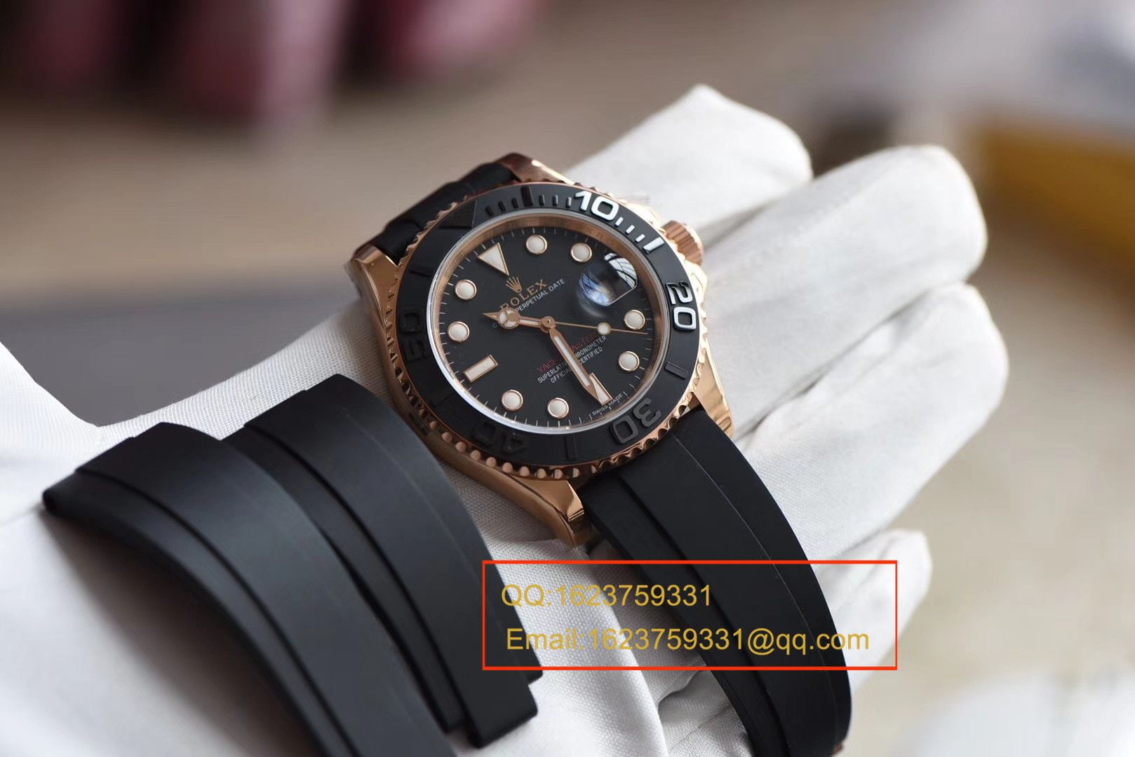 【视频评测JF一比一超A精仿手表】劳力士游艇名仕型系列116655-Oysterflex bracelet男士腕表 / R087