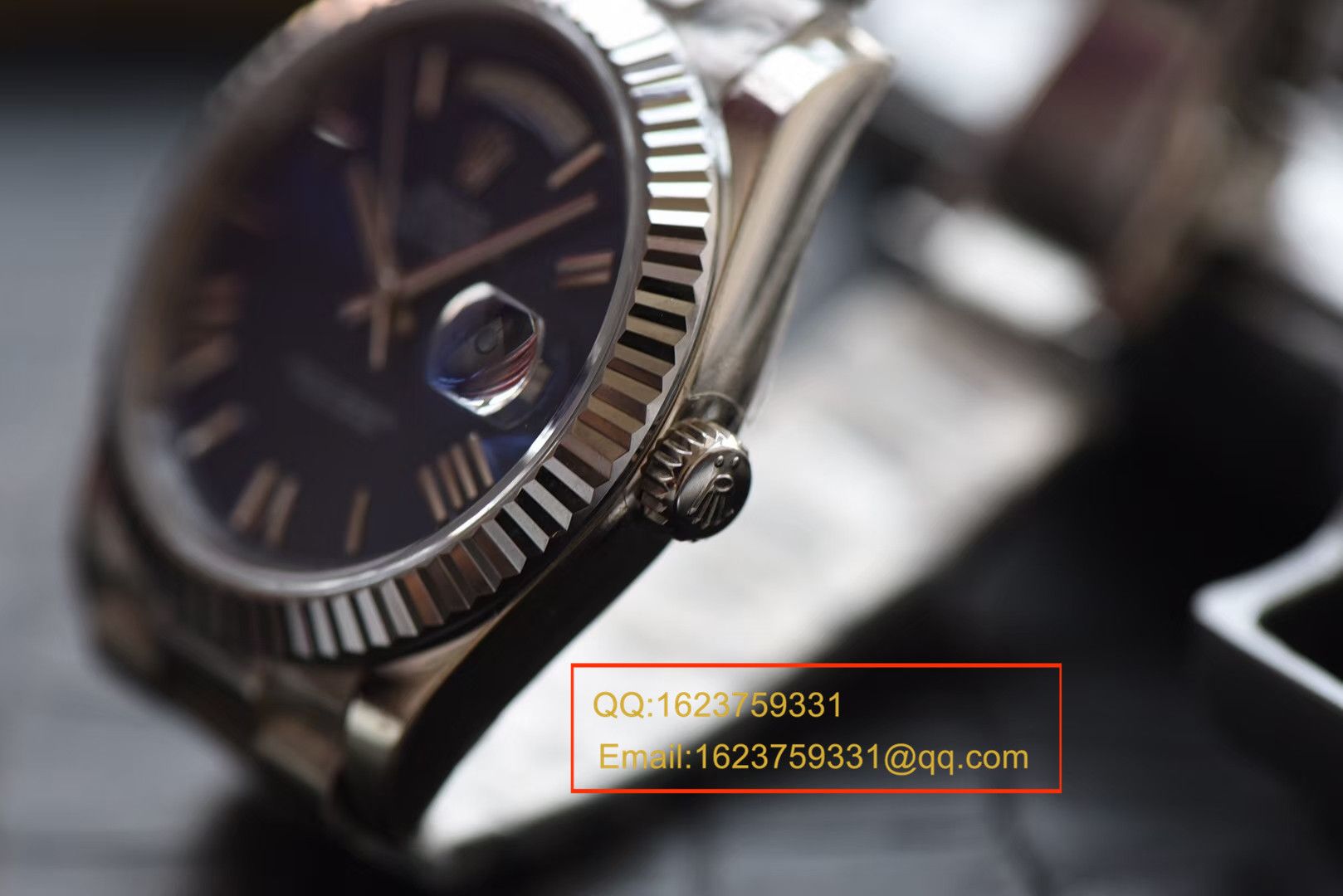 【视频评测NOOB厂一比一高仿】劳力士星期日历型系列228239蓝盘男士机械手表 