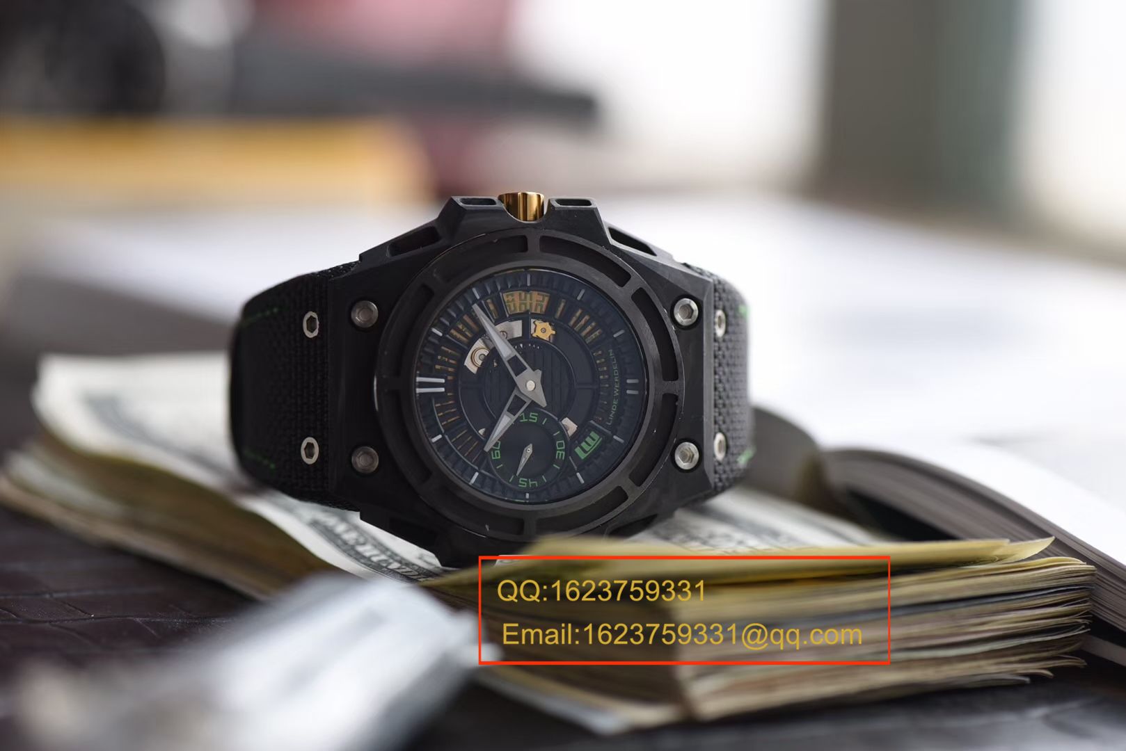 【XF厂一比一超A高仿手表】瑞士钟表制造商 Linde Werdelin （林德维纳）SPIDOLITE TECH GREEN watch 