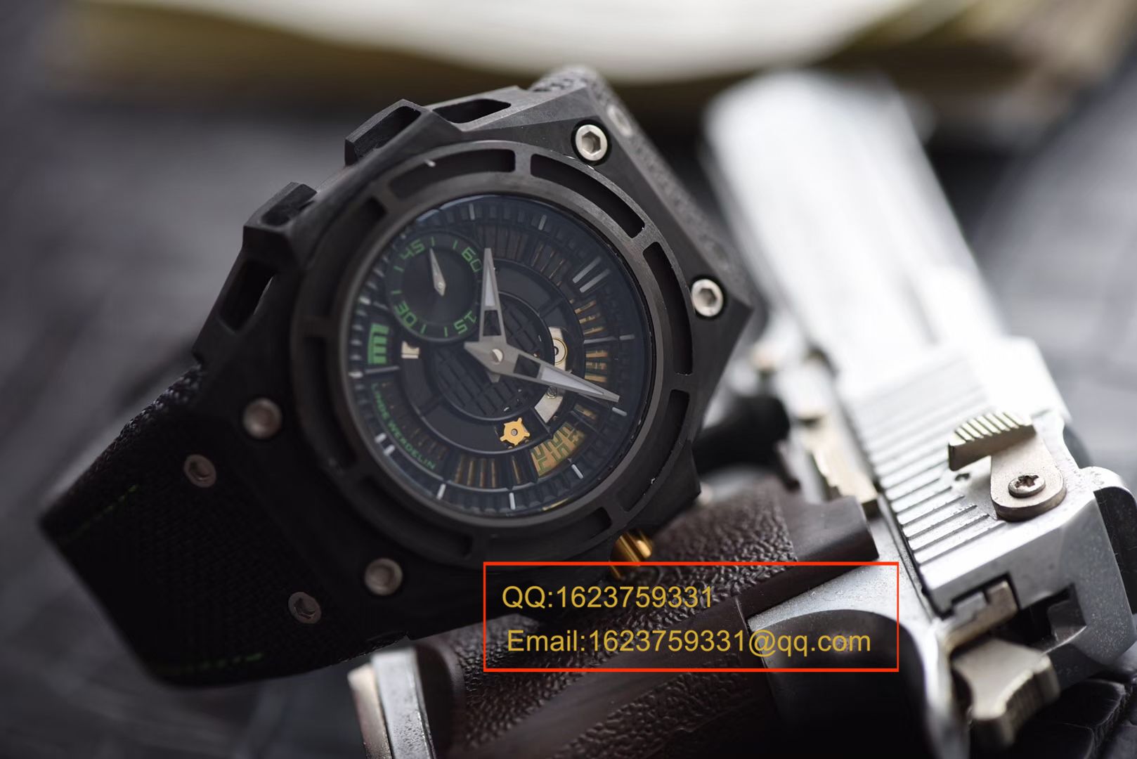 【XF厂一比一超A高仿手表】瑞士钟表制造商 Linde Werdelin （林德维纳）SPIDOLITE TECH GREEN watch 