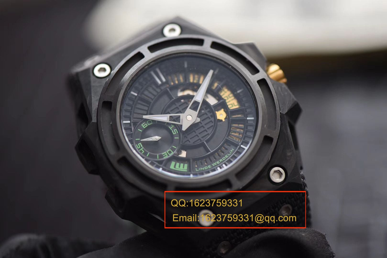 【XF厂一比一超A高仿手表】瑞士钟表制造商 Linde Werdelin （林德维纳）SPIDOLITE TECH GREEN watch 
