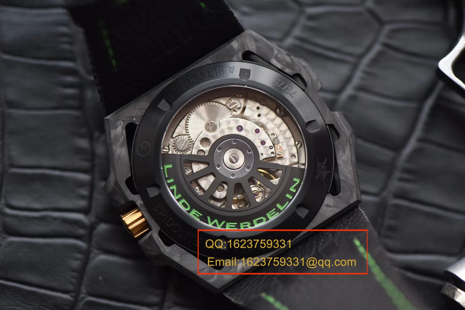 【XF厂一比一超A高仿手表】瑞士钟表制造商 Linde Werdelin （林德维纳）SPIDOLITE TECH GREEN watch / 林德维纳LDWBA01