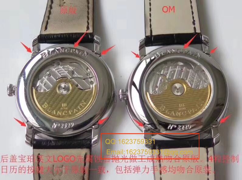 【视频评测OM1:1超A精仿手表】宝珀经典系列 6654-1127-55B腕表 / BP022