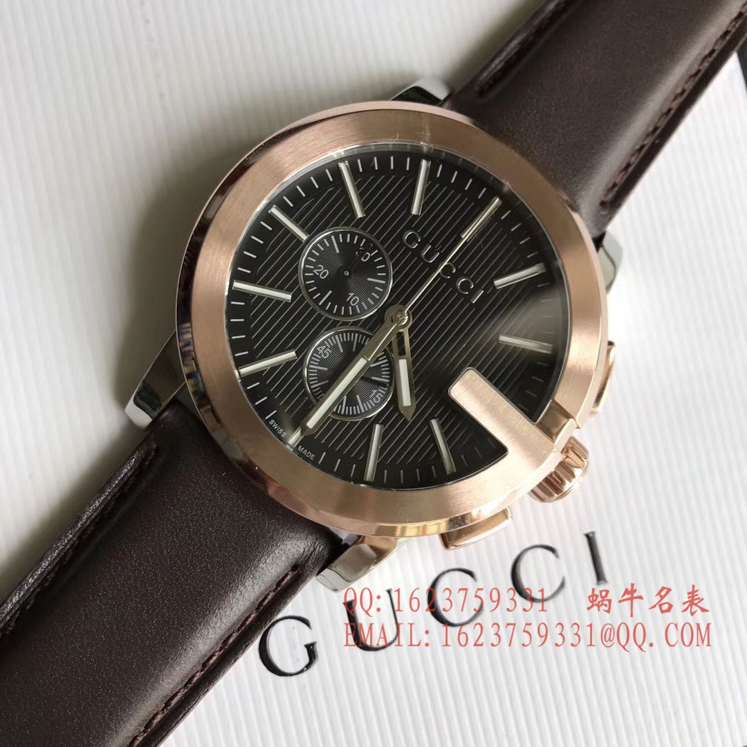 【香港原单 支持专柜验货】Original. Gucci,古驰海报款石英计时男表 