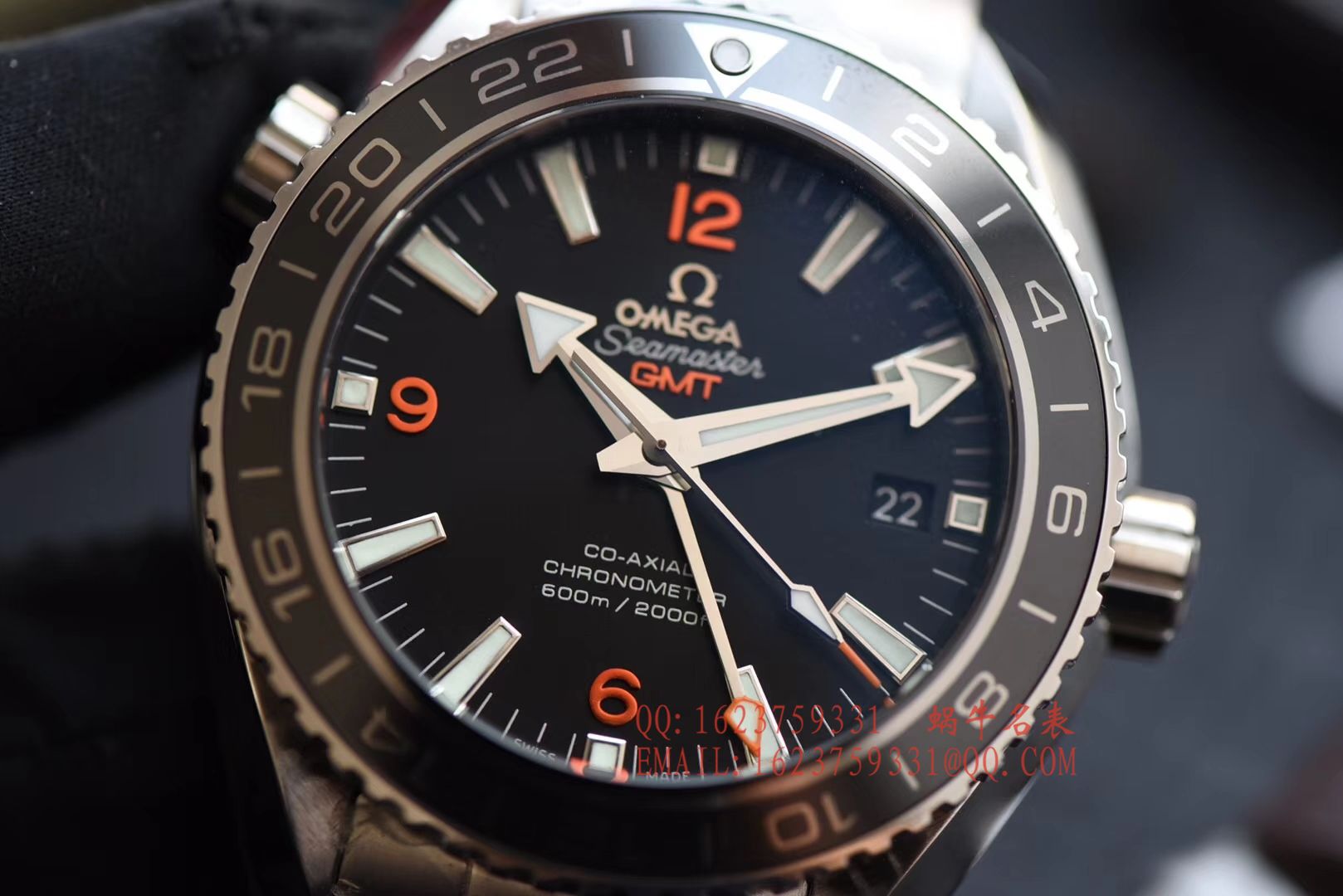 【KW一比一超A高精仿手表】欧米茄海马海洋宇宙600米腕表系列232.30.44.22.01.002GMT腕表 