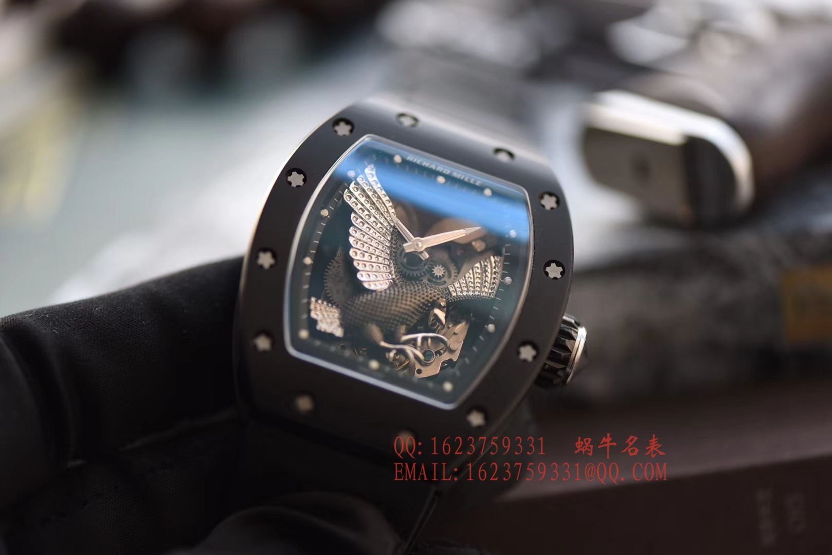 【独家视频评测KV一比一超A精仿手表】理查德.米勒RICHARD MILLE男士系列RM023-02立体鹰雕图案腕表 