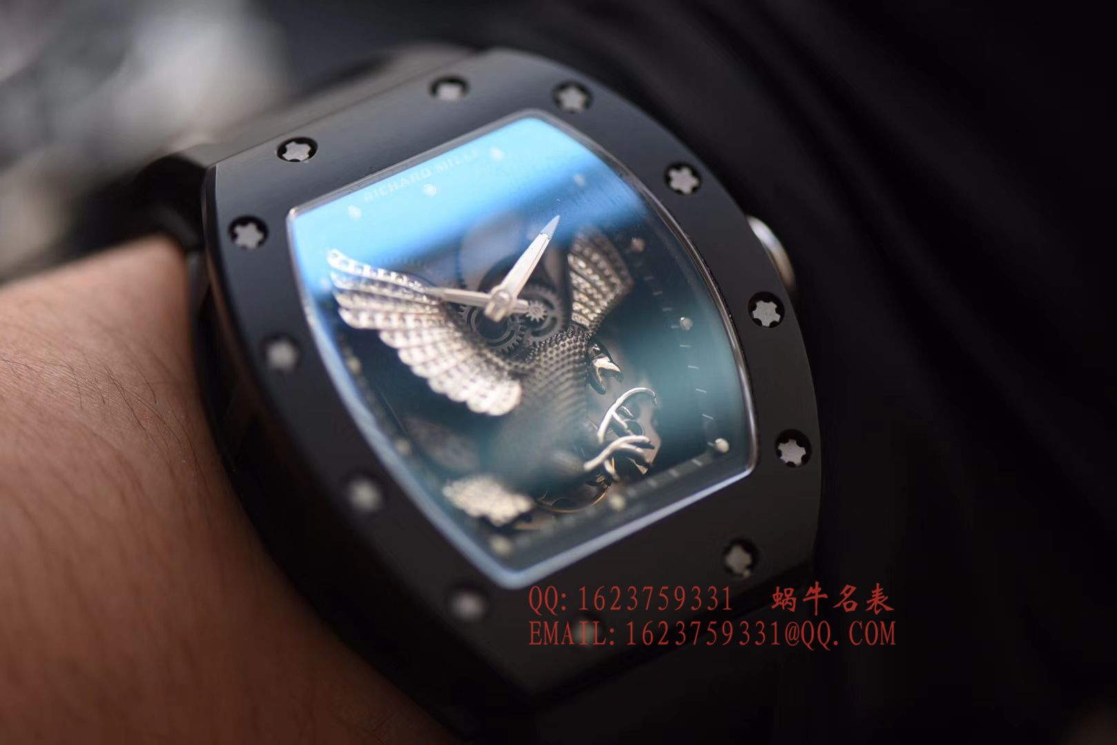 【独家视频评测KV一比一超A精仿手表】理查德.米勒RICHARD MILLE男士系列RM023-02立体鹰雕图案腕表 