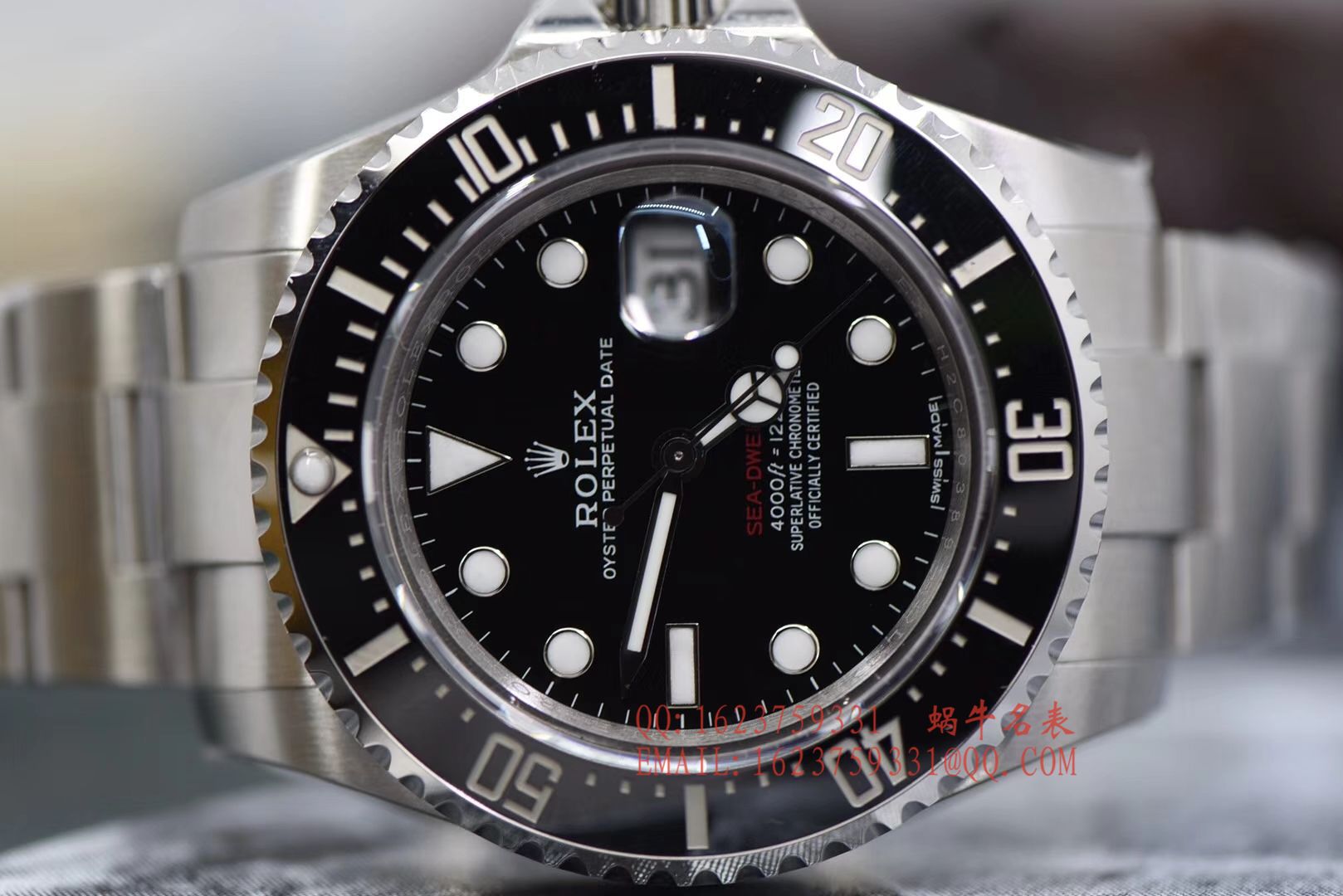 【独家视频评测VR一比一超A高仿手表】劳力士ROLEX海使型系列Rolex Sea-Dweller 50周年【单红】126600腕表 / RBF193