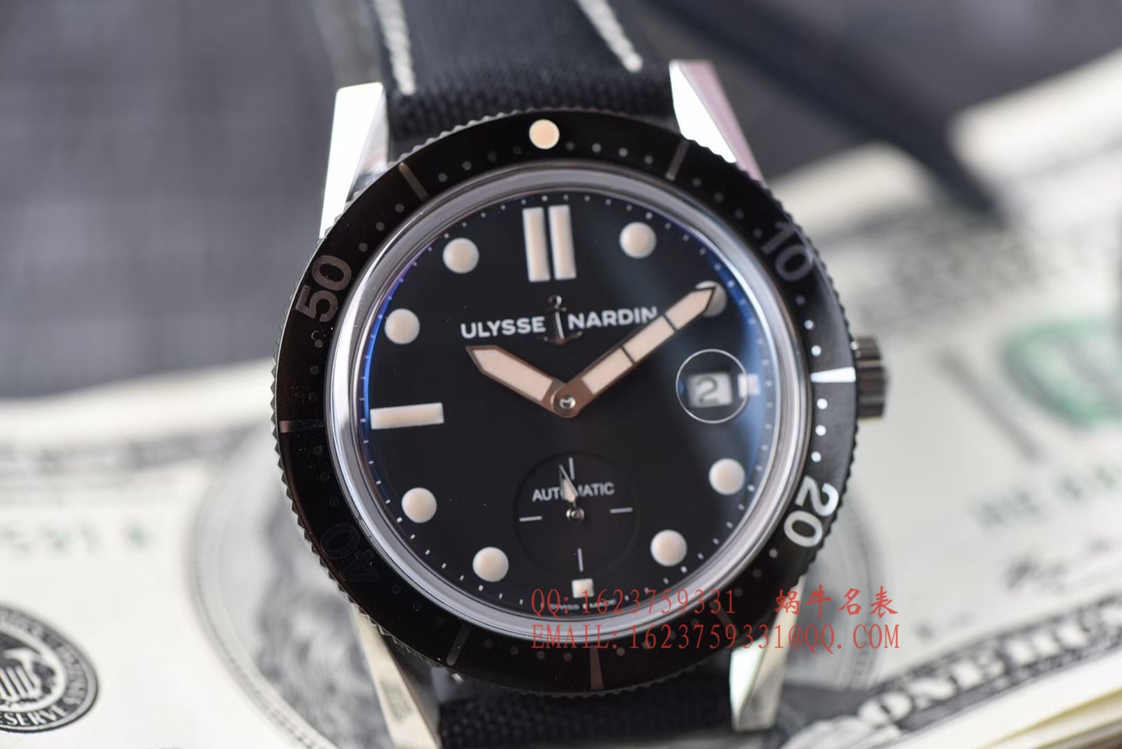 【视频评测神器：一比一完美高仿手表】雅典表Ulysse Nardin Diver潜水表系列Le Locle 勒洛克潜水腕表3203-950 / YD012