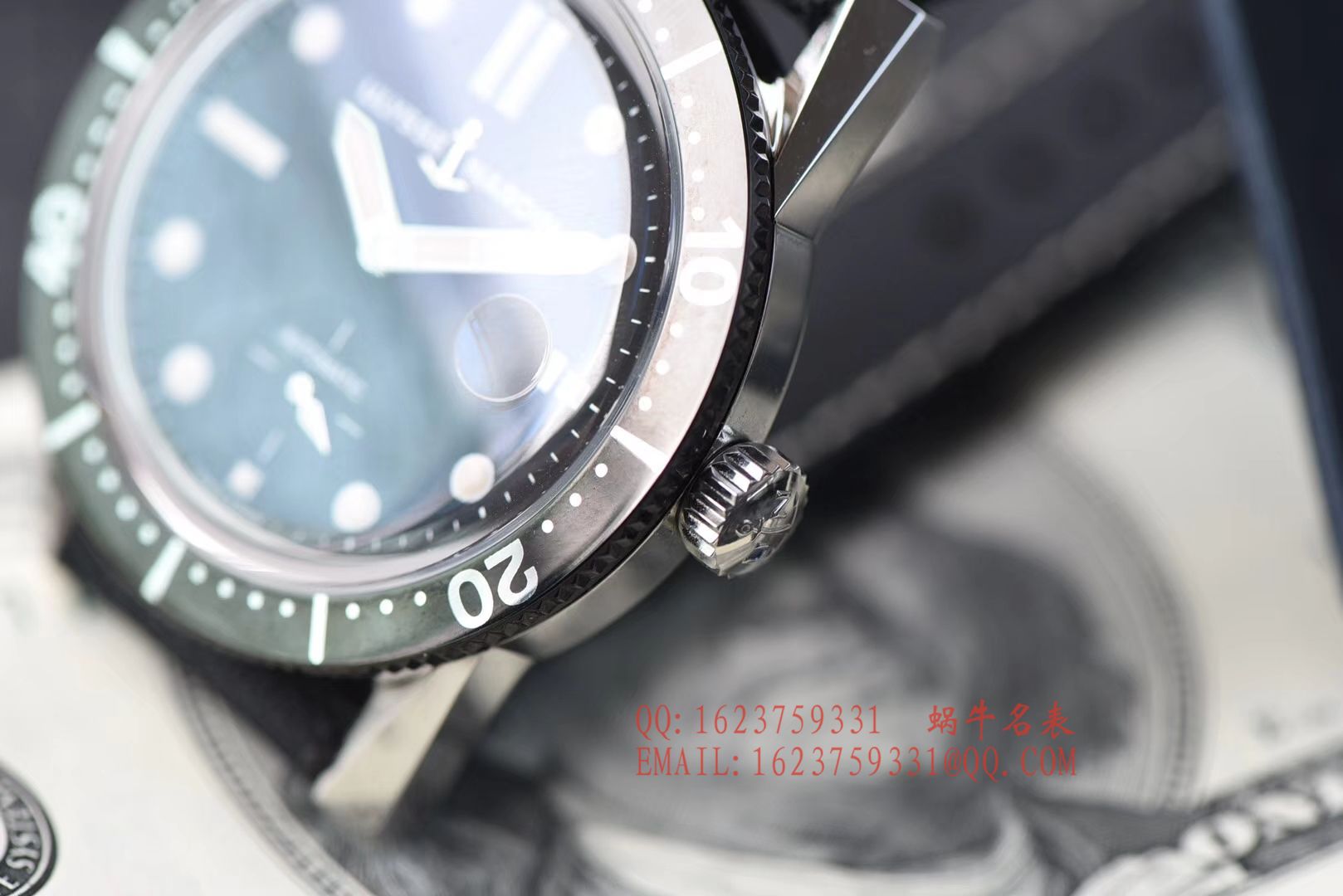 【视频评测神器：一比一完美高仿手表】雅典表Ulysse Nardin Diver潜水表系列Le Locle 勒洛克潜水腕表3203-950 / YD012