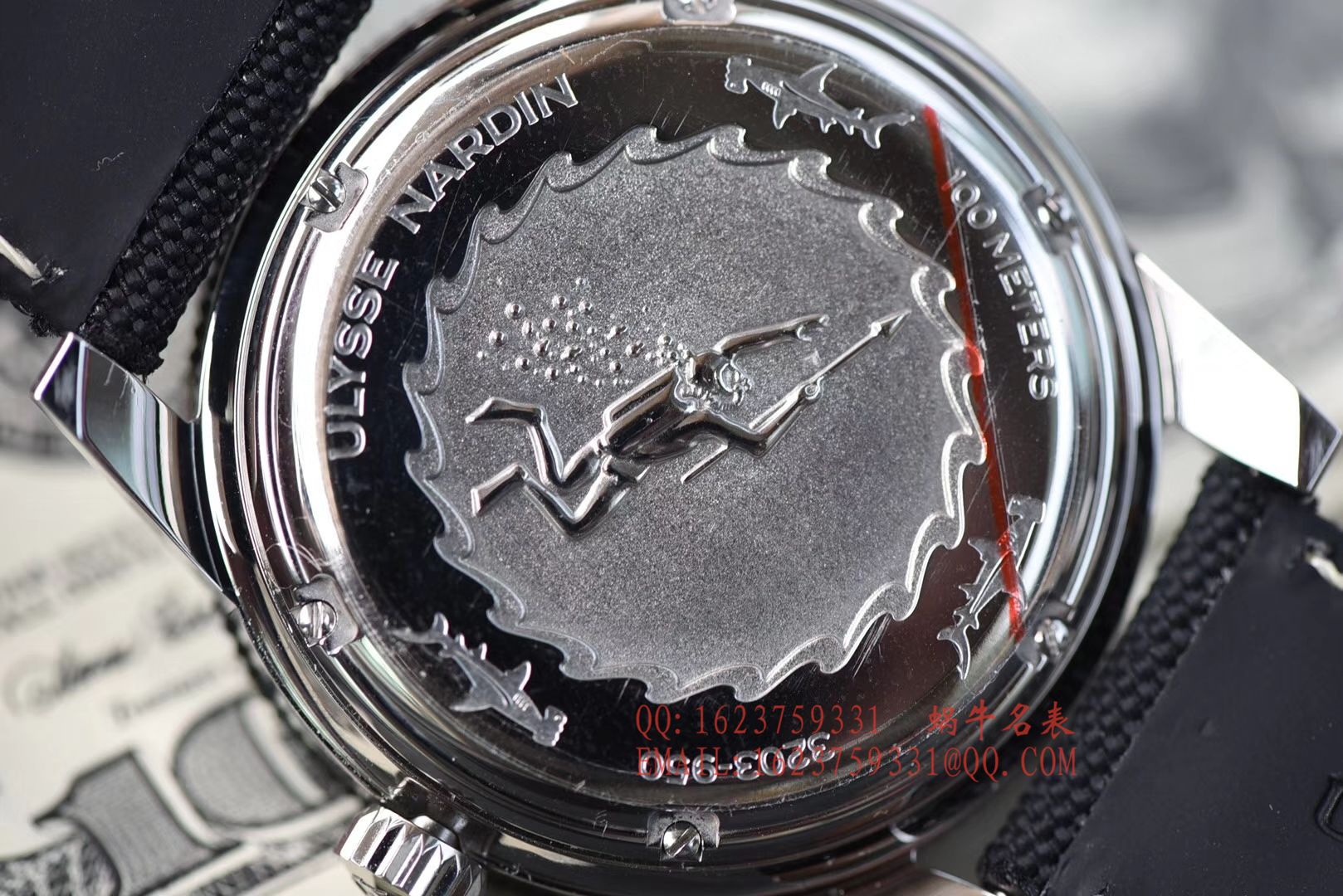 【视频评测神器：一比一完美高仿手表】雅典表Ulysse Nardin Diver潜水表系列Le Locle 勒洛克潜水腕表3203-950 / YD012