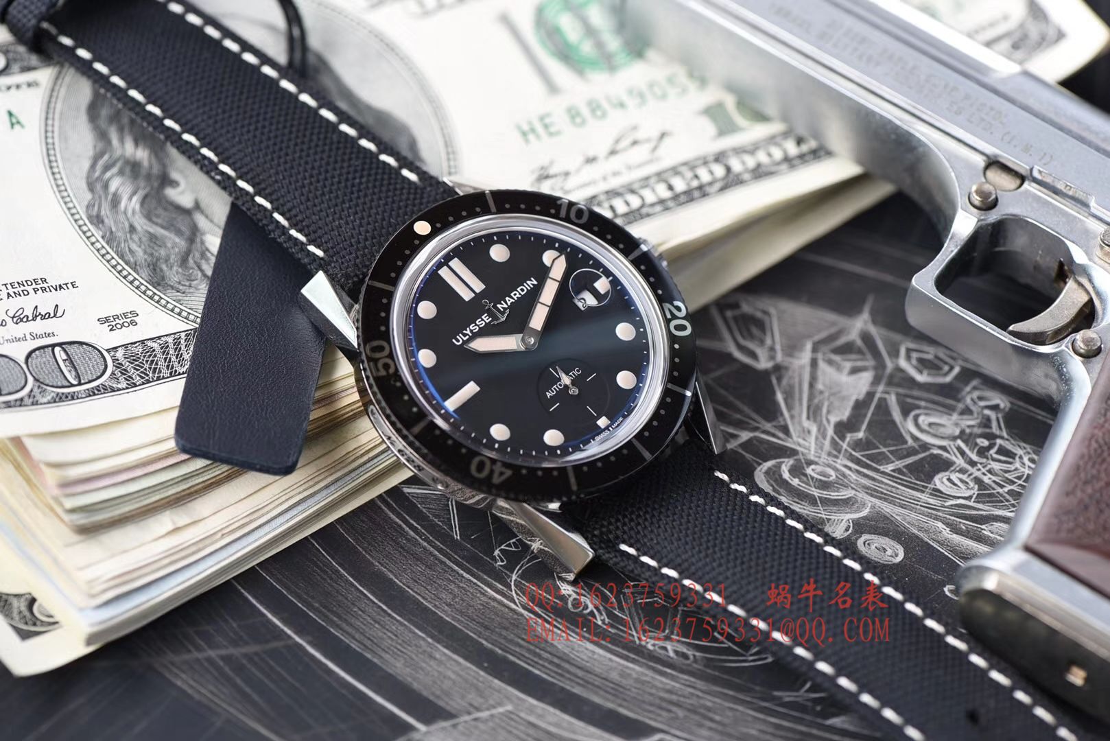 【视频评测神器：一比一完美高仿手表】雅典表Ulysse Nardin Diver潜水表系列Le Locle 勒洛克潜水腕表3203-950 