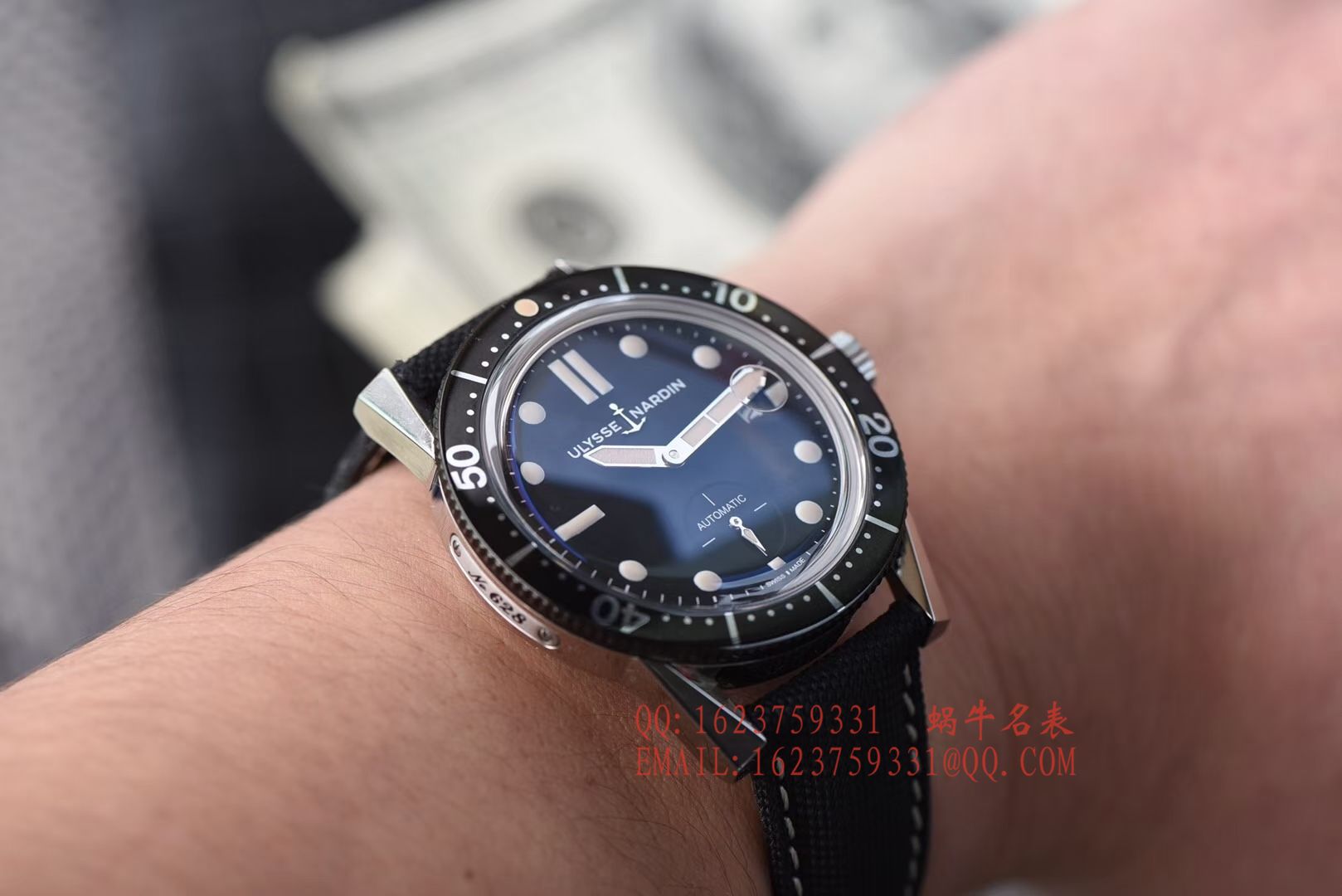 【视频评测神器：一比一完美高仿手表】雅典表Ulysse Nardin Diver潜水表系列Le Locle 勒洛克潜水腕表3203-950 