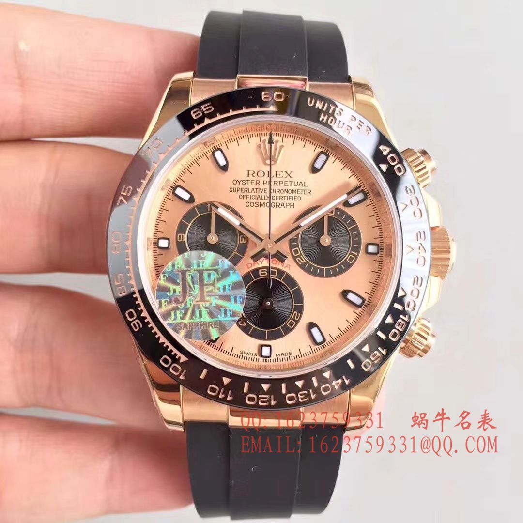 【JF1:1顶级复刻高仿手表】劳力士宇宙计型迪通拿系列116515LN-L(FC) 咖啡面机械腕表 / R009
