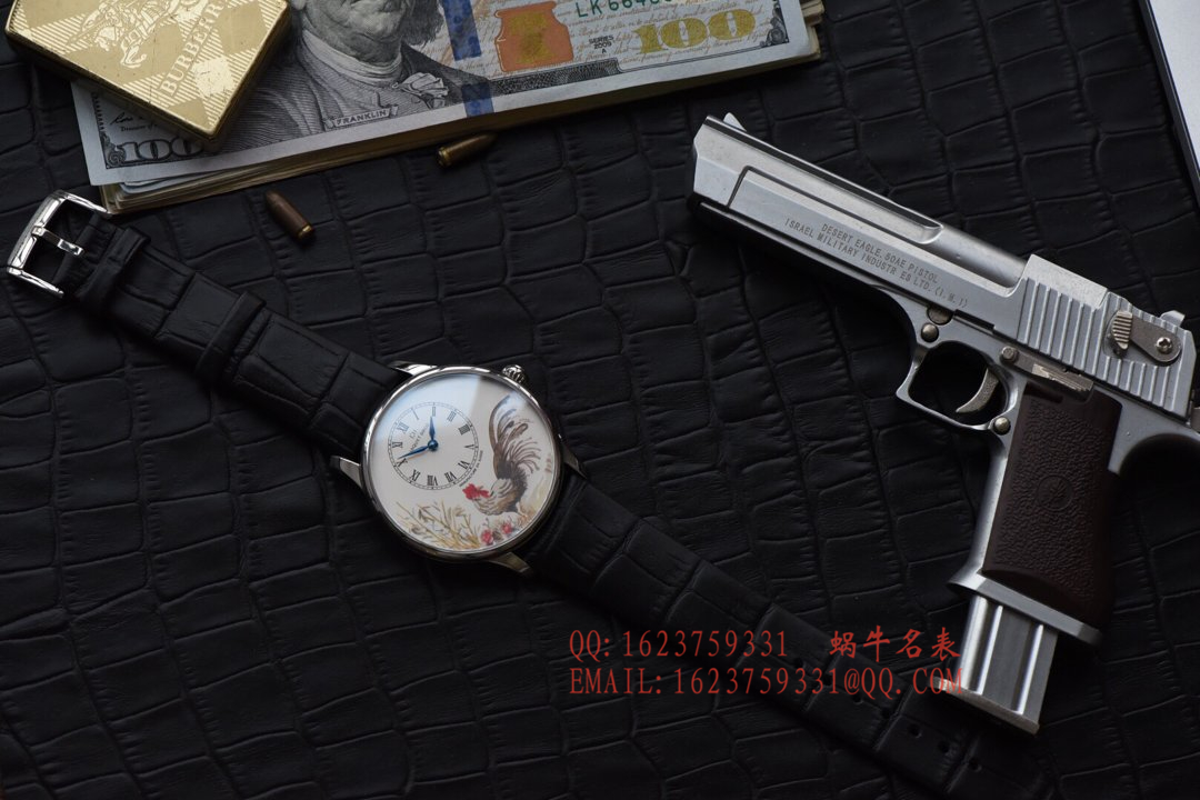 【顶级复刻手表】雅克德罗时分小针盘系列J005013216腕表 